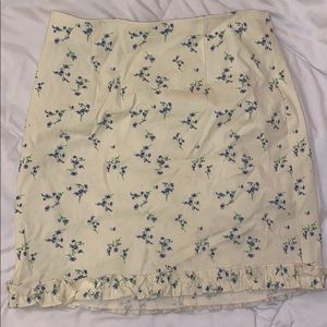 Urban Outfitters flower pattern mini skirt.